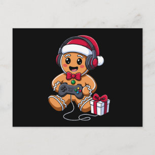 Lebkuchenmann Weihnachten Gamer Kopfhörer Geschenk