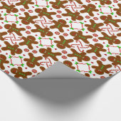 Lebkuchenmann Weihnachten Monograme Geschenkpapier (Ecke)