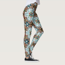 Lebkuchenmann-Weihnachtsfeier-Leggings Leggings