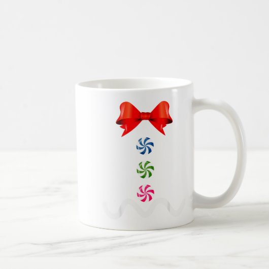 Lebkuchenmann-Weihnachtskostüm-Keksbacken Kaffeetasse (Rechts)