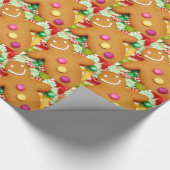 Lebkuchenmann-WeihnachtsPackpapier Geschenkpapier (Ecke)