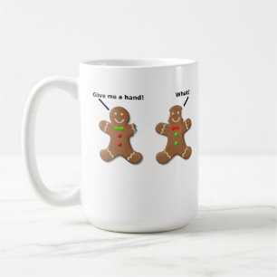 Lebkuchenmänner geben mir eine helfende Hand Lusti Kaffeetasse