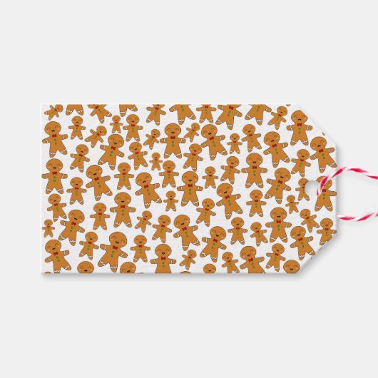 Lebkuchenmänner Geschenkanhänger (Vorderseite (Horizontal))