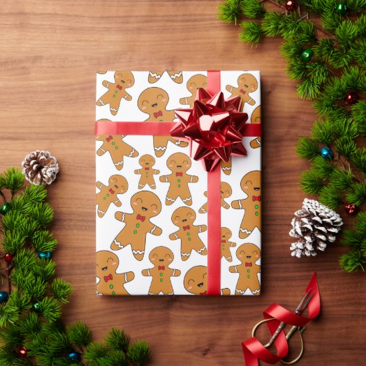 Lebkuchenmänner Geschenkpapier (Feiertagsgeschenk)