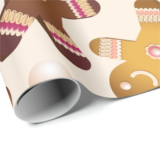 Lebkuchenmänner Geschenkpapier (Rolleneckpunkt)