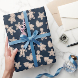 Lebkuchenmänner und -kekse Weihnachten Geschenkpapier