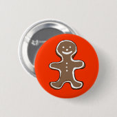 Lebkuchenmannplätzchen Button (Vorne & Hinten)
