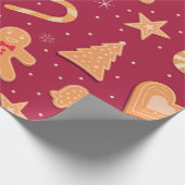 Lebkuchenmuster Geschenkpapier (Ecke)