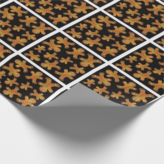 Lebkuchenmuster Geschenkpapier (Ecke)