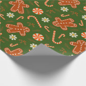 Lebkuchenmuster Geschenkpapier (Ecke)