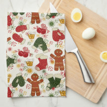Lebkuchenmuster Küchentuch