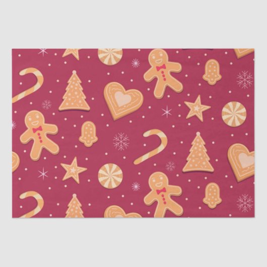 Lebkuchenmuster Seidenpapier (Vorderseite)