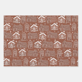 Lebkuchenpapier für Zuhause Geschenkpapier Set