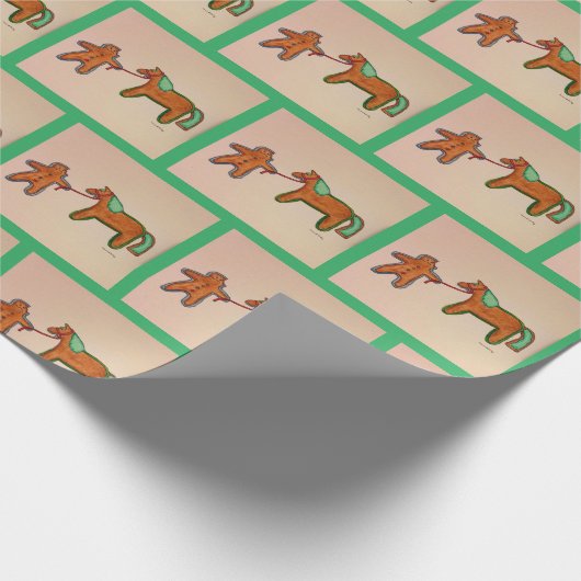 Lebkuchenpapier Geschenkpapier (Ecke)