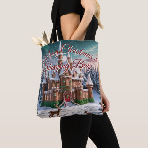 Lebkuchenschloss aus dem Weihnachtswald Tasche