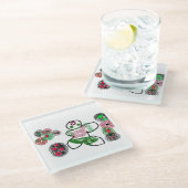 Lebkuchenspass Glasuntersetzer (Schrägansicht)