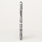 Lebkuchenstadt Schwarz-weiß Case-Mate iPhone Hülle (Hinten/Rechts)