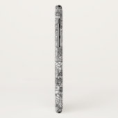 Lebkuchenstadt Schwarz-weiß Case-Mate iPhone Hülle (Hinten/Links)