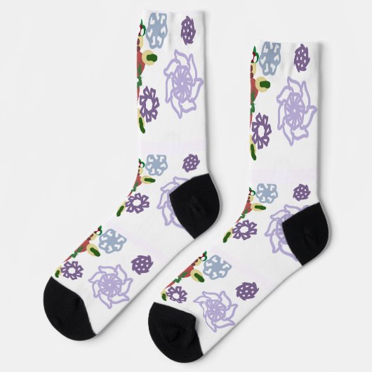 Lebkuchentanz socken (Linkes Detail)