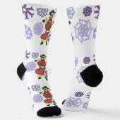 Lebkuchentanz socken (Gewinkelt)