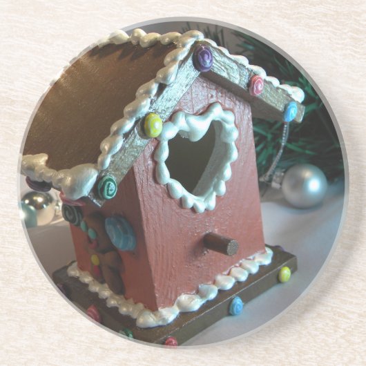 Lebkuchenvogelhaus I Getränkeuntersetzer (Vorne)