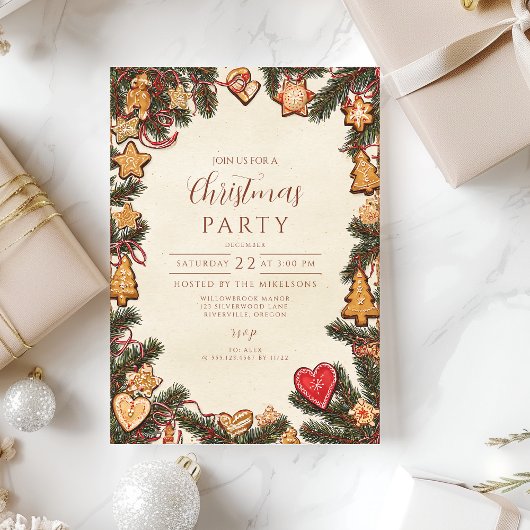 Lebkuchenwein Weihnachten Einladung