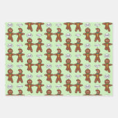 Lebkuchenwein Weihnachten Geschenkpapier Set (Vorderseite 2)