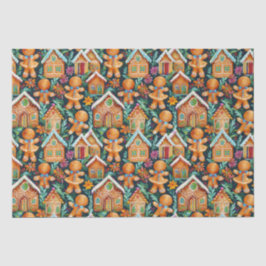 Lebkuchenwein Weihnachtsmuster Seidenpapier