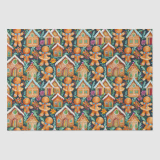 Lebkuchenwein Weihnachtsmuster Seidenpapier