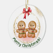 Lebkuchenzeit Keramik Ornament (Links)