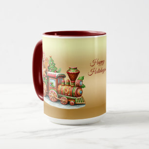 Lebkuchenzug-Feiertagsbecher Tasse