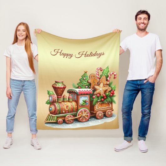 Lebkuchenzug Holiday Fleece Blanket (Beispiel)