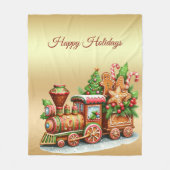 Lebkuchenzug Holiday Fleece Blanket (Vorderseite)
