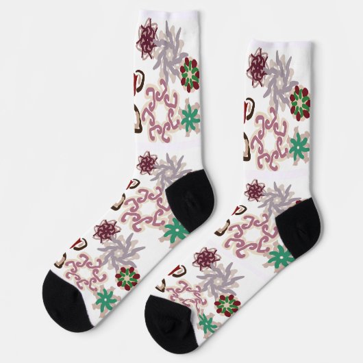 Lebkuchermann Freude Socken (Linkes Detail)