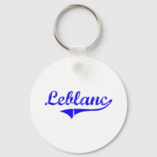 Leblanc Nachname Klassischer Stil Schlüsselanhänger (Vorderseite)