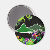 Leblon - Ipanema RIO DE JANEIRO Magnet (Vorderseite/Rückseite)