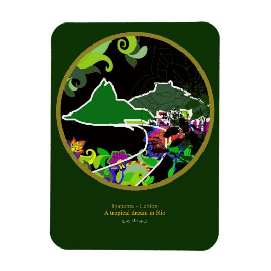 Leblon - Rio de Janeiro Magnet (Vertikal)