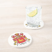 LeBoeuf Familienwappen Getränkeuntersetzer (Seite)