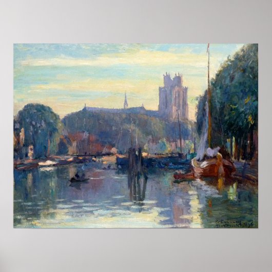 Lebourg - Cathedrale De Dordrecht Poster (Vorne)