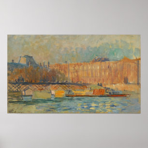 Lebourg - Der Louvre und der Pont des Arts Poster