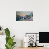 Lebourg - Die Marie-Brücke bei Sunset Poster (Heimbüro)