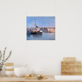 Lebourg - Dieppe Steam Amarre 1881 Poster (Küche)