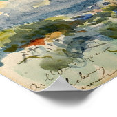 Lebourg - Dorfbild 1915 Poster (Ecke)