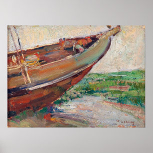 Lebourg - Fischerboot am Ufer Poster