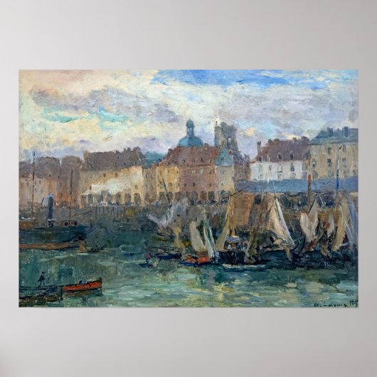 Lebourg - Hafen Dieppe 1893 Poster (Vorne)