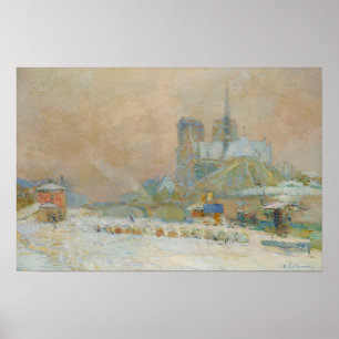 Lebourg - Notre Dame De Paris vom Quai aus gesehen Poster