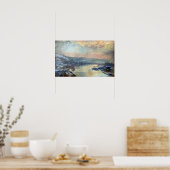 Lebourg - Seine in Rouen in Winters Poster (Küche)