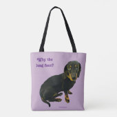 LeBron die Dackel-Taschen-Tasche Tasche (Rückseite)