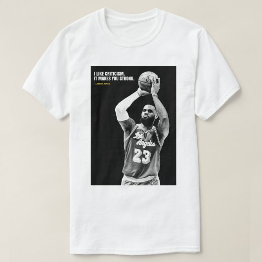 Lebron James quotes T-Shirt (Design vorne)