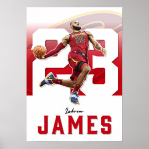 lebronfarbene Spiele, nba, Basketball, king james, Poster